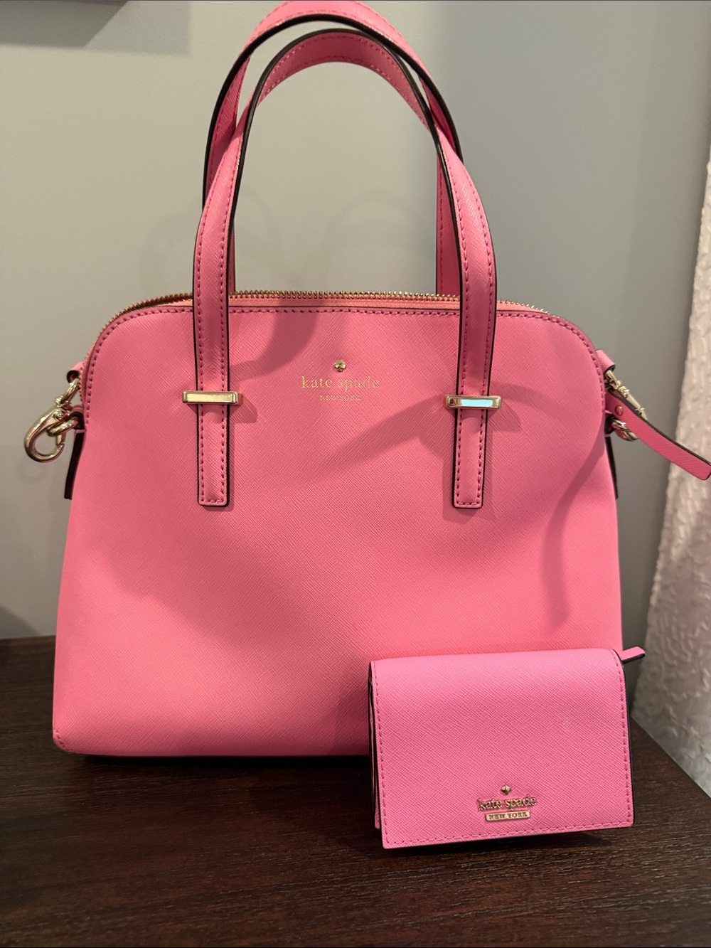 kate spade Pink Purse with Matching Wallet